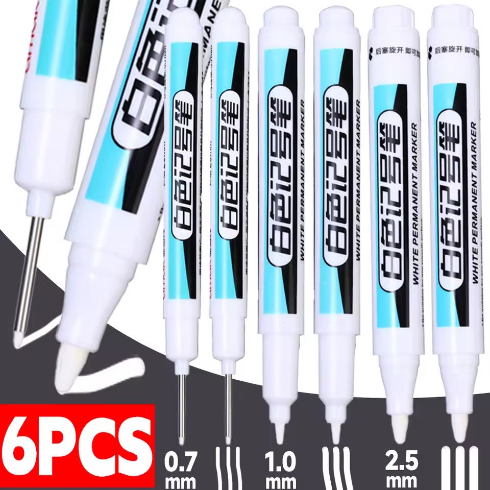 Tee Height Marker - 3-1PCS White Marker Pens Oily Waterproof