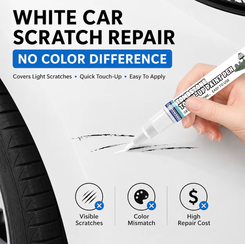 Tee Height Marker - White Car Touch Up Paint Pen,