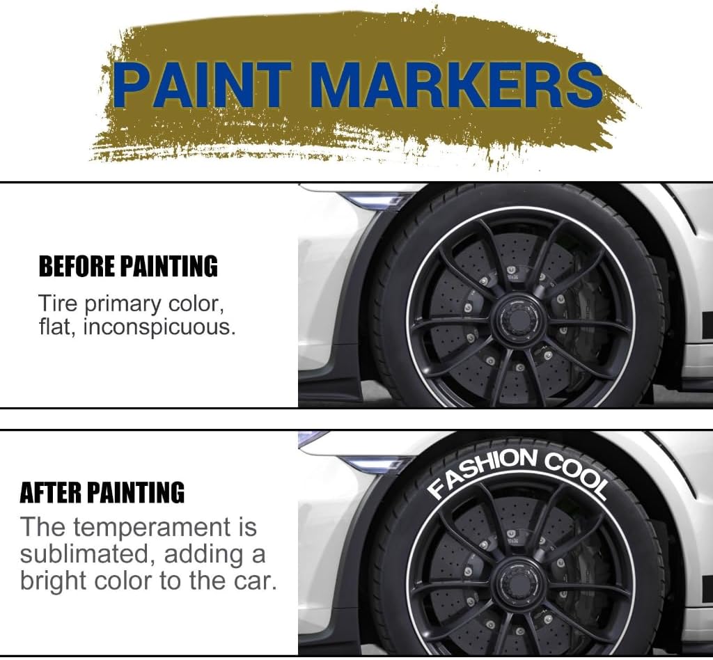 White Waterproof Cars Wheel Ti - Tee Height Marker 评论和价格