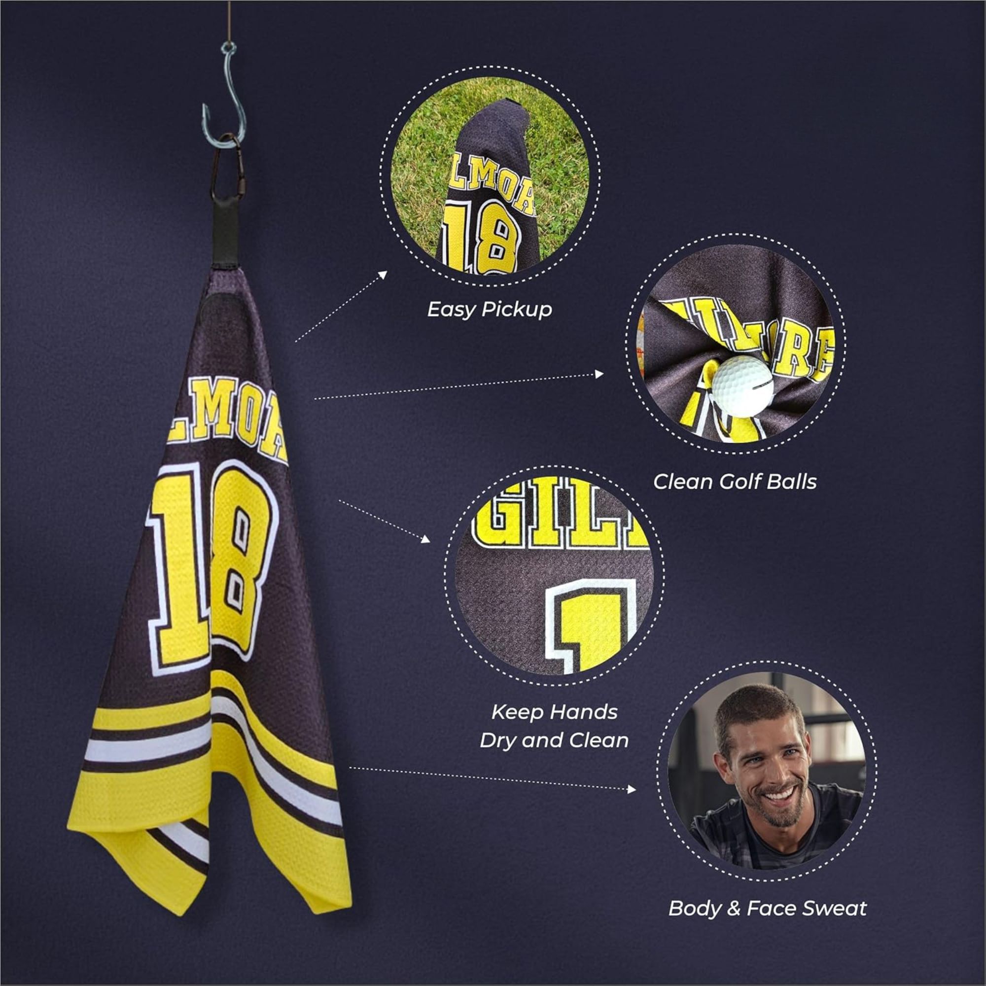 Happy Gilmore Waffle Golf Towe - Golf Towel Waffle 评论和价格