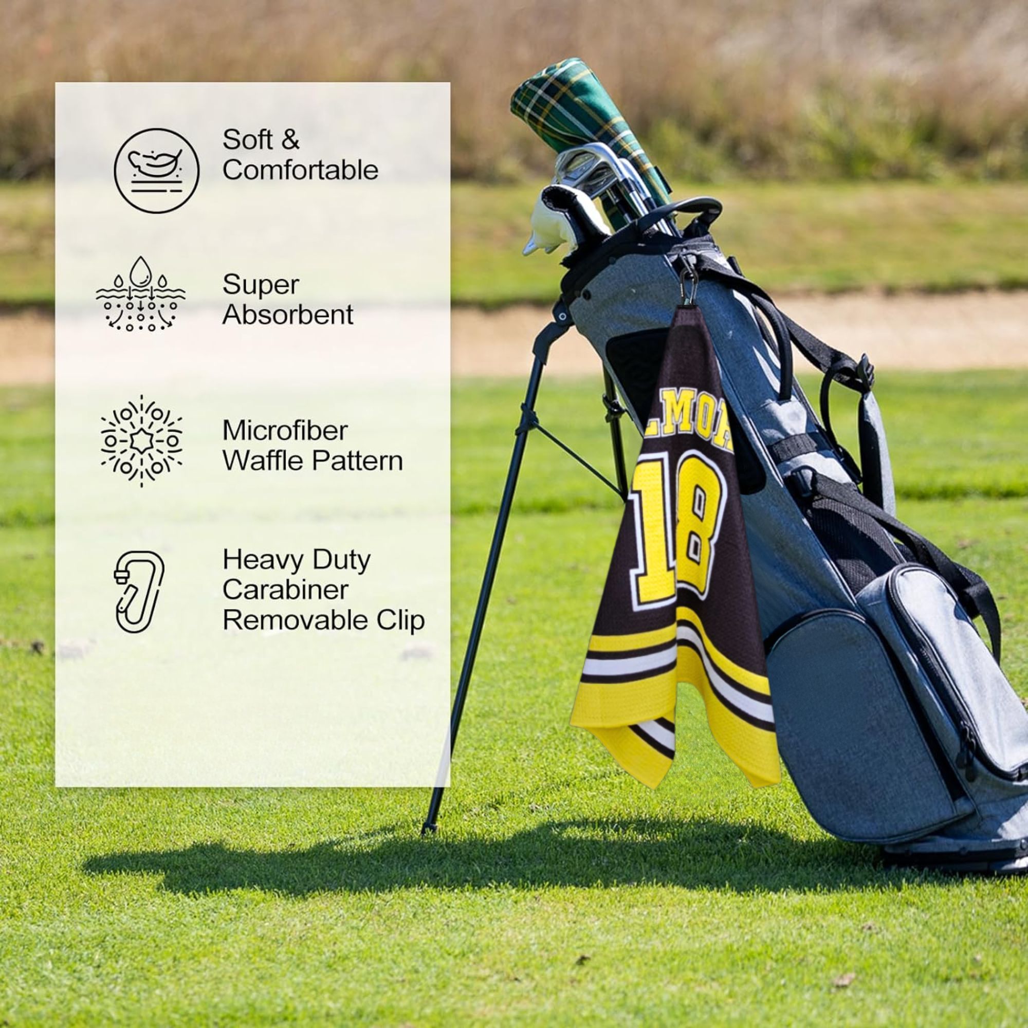 Happy Gilmore Waffle Golf Towe - Golf Towel Waffle 评论和价格
