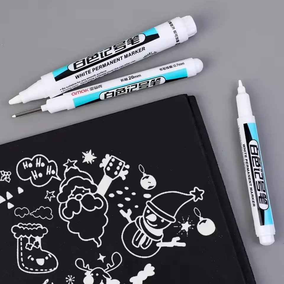 3-1PCS White Marker Pens Oily  - Tee Height Marker 评论和价格