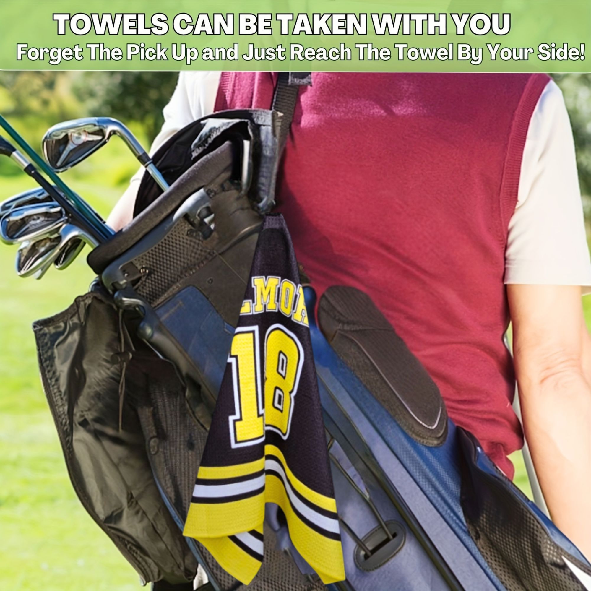 Happy Gilmore Waffle Golf Towe - Golf Towel Waffle 评论和价格